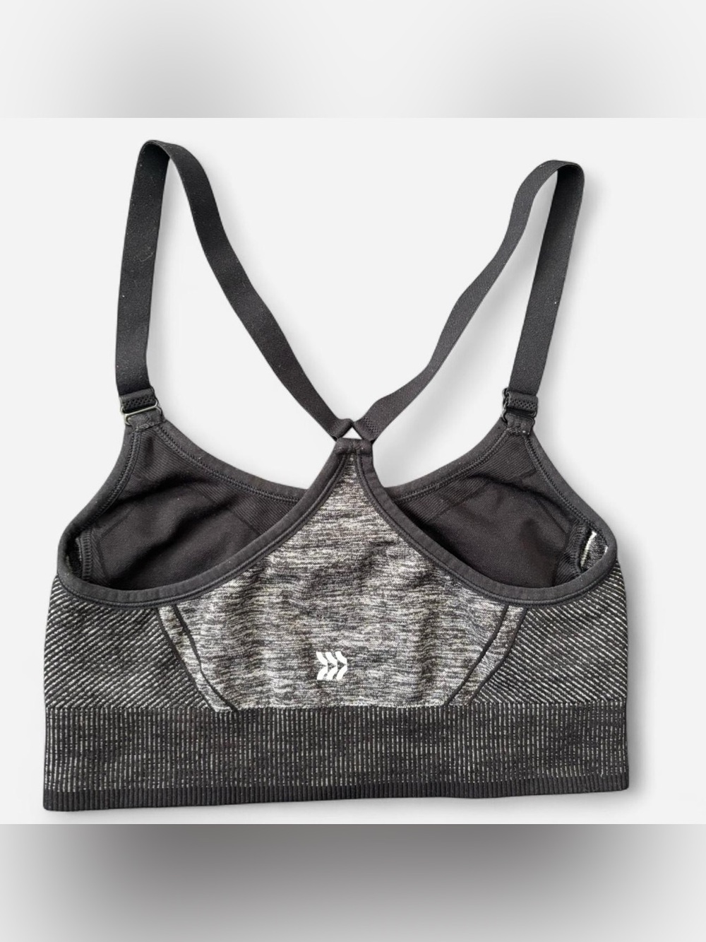 All in Motion black and grey racerback sports bra - Picture 2 of 6